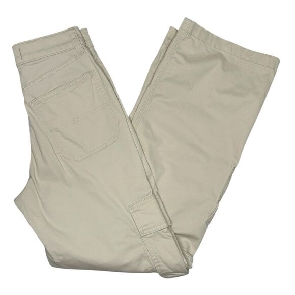 Hollister Women’s 24 Ultra High Rise Baggy Cargo Pants Beige 3 Pocket Utility 00 - Picture 2 of 9